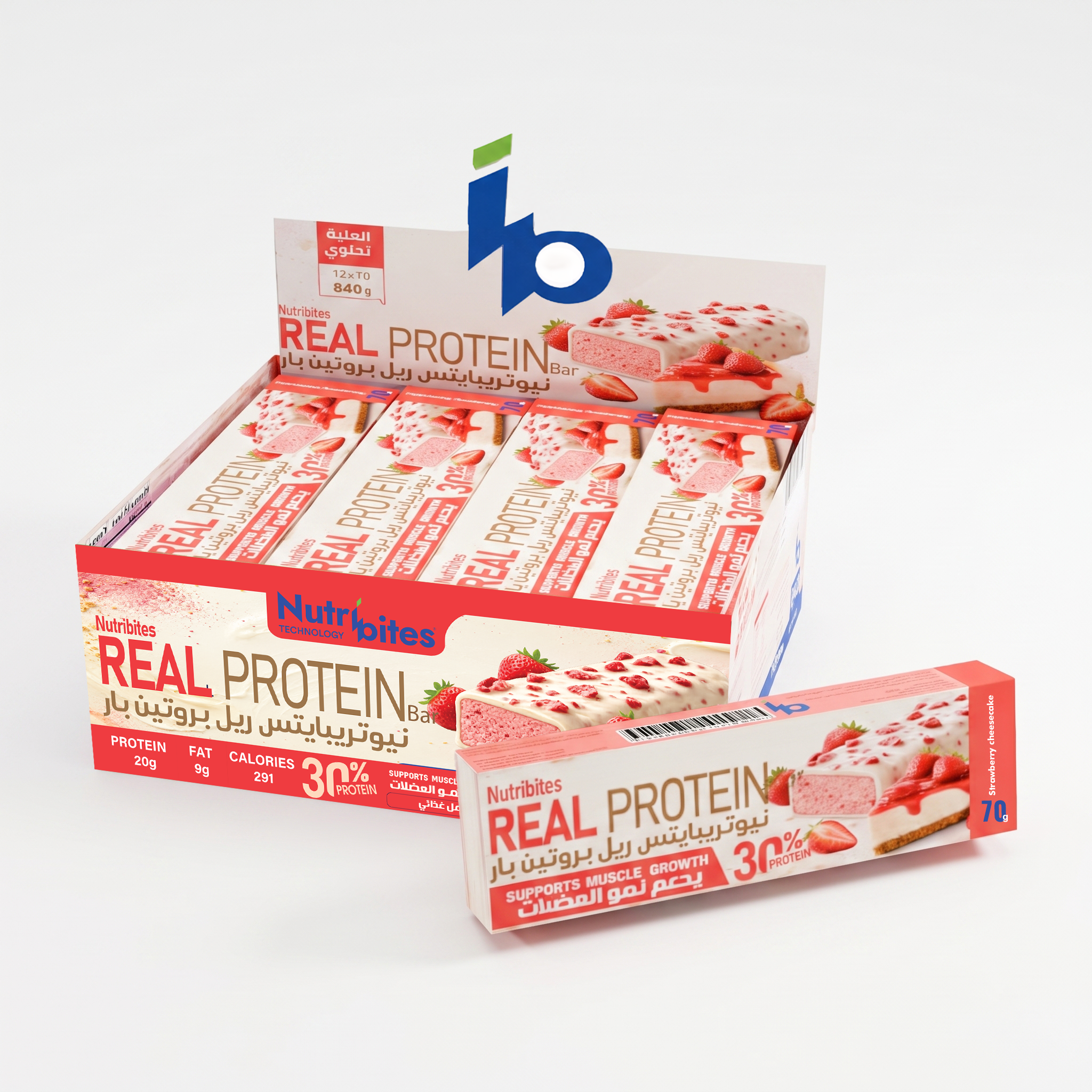 REAL PROTEIN BAR - Strawberry Cheesecake