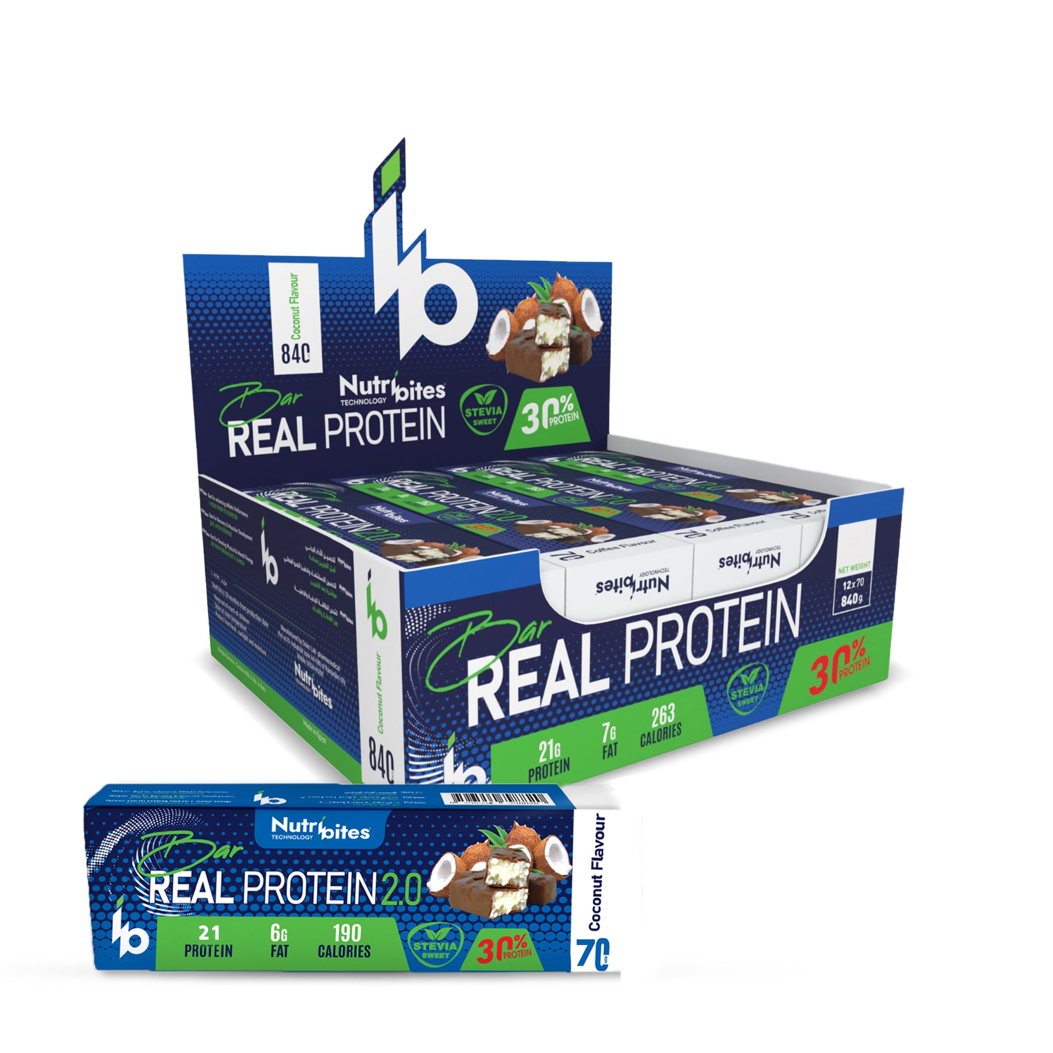 REAL PROTEIN BAR - Coconut