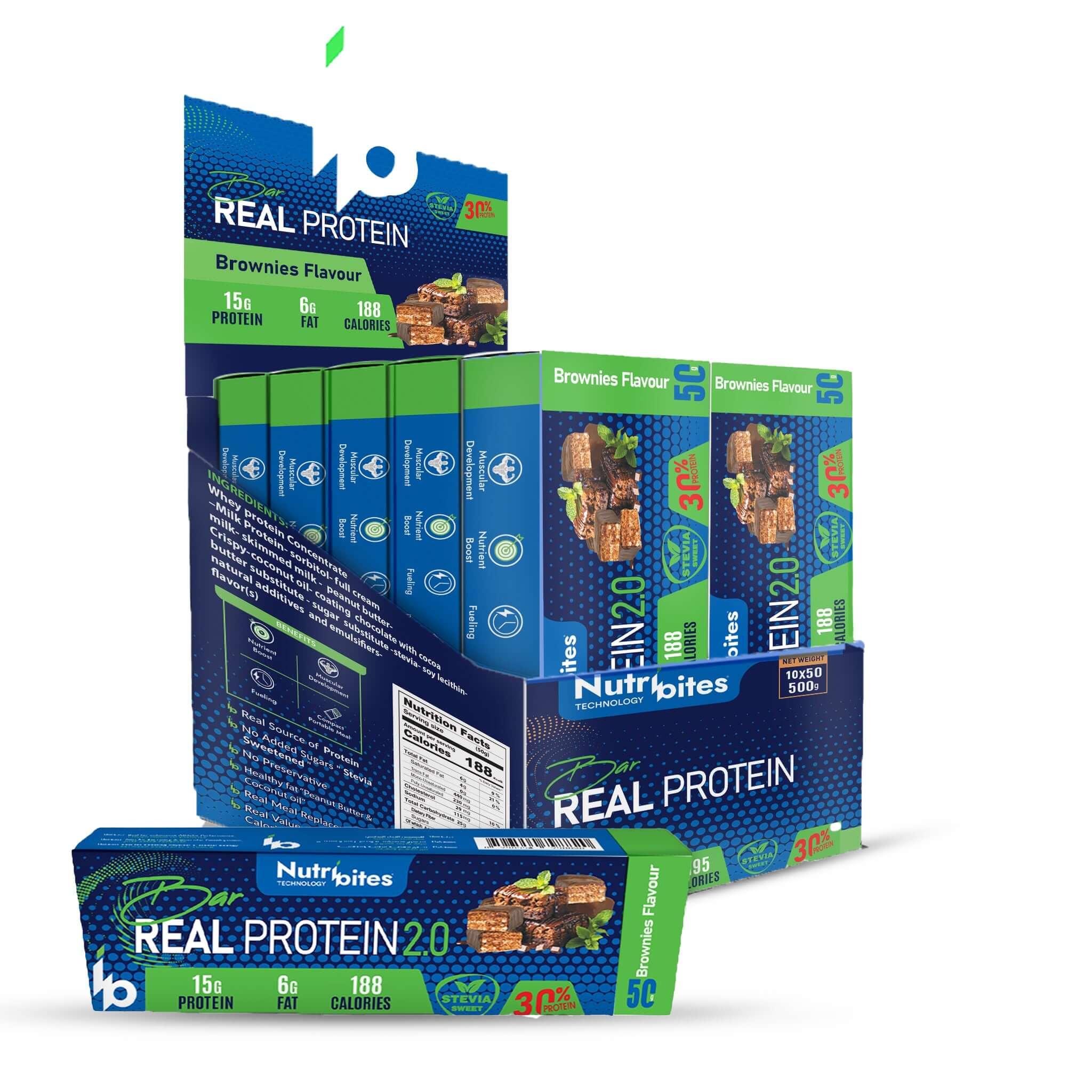 REAL PROTEIN BAR - Brownies