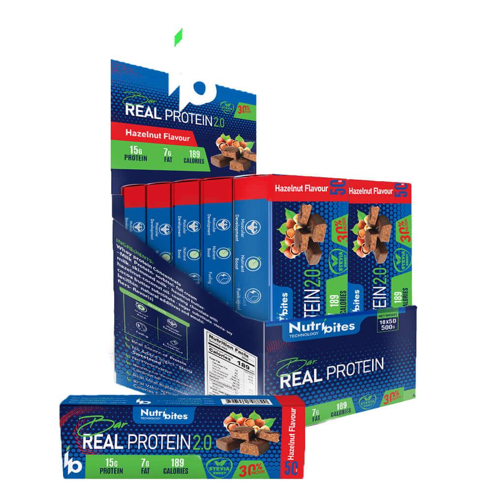 ريل بروتين بار - بندق