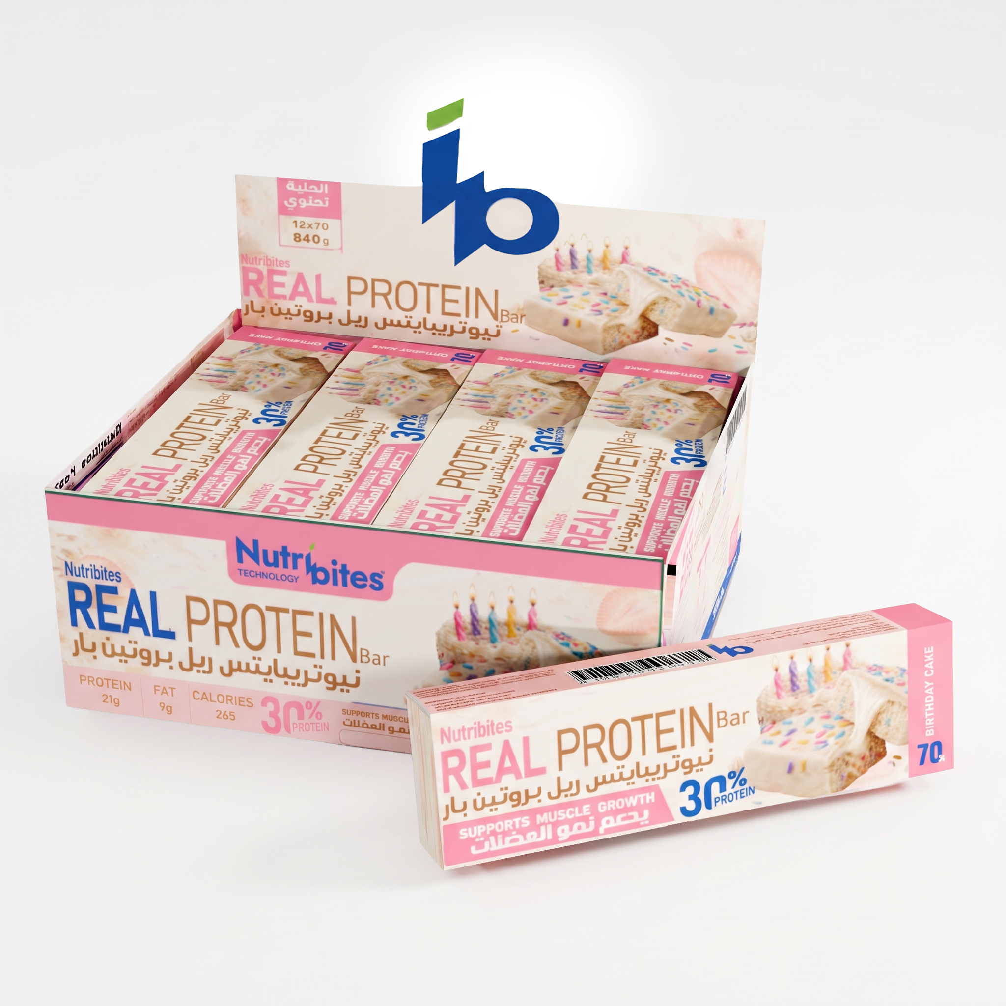 REAL PROTEIN BAR - Birthday Cake
