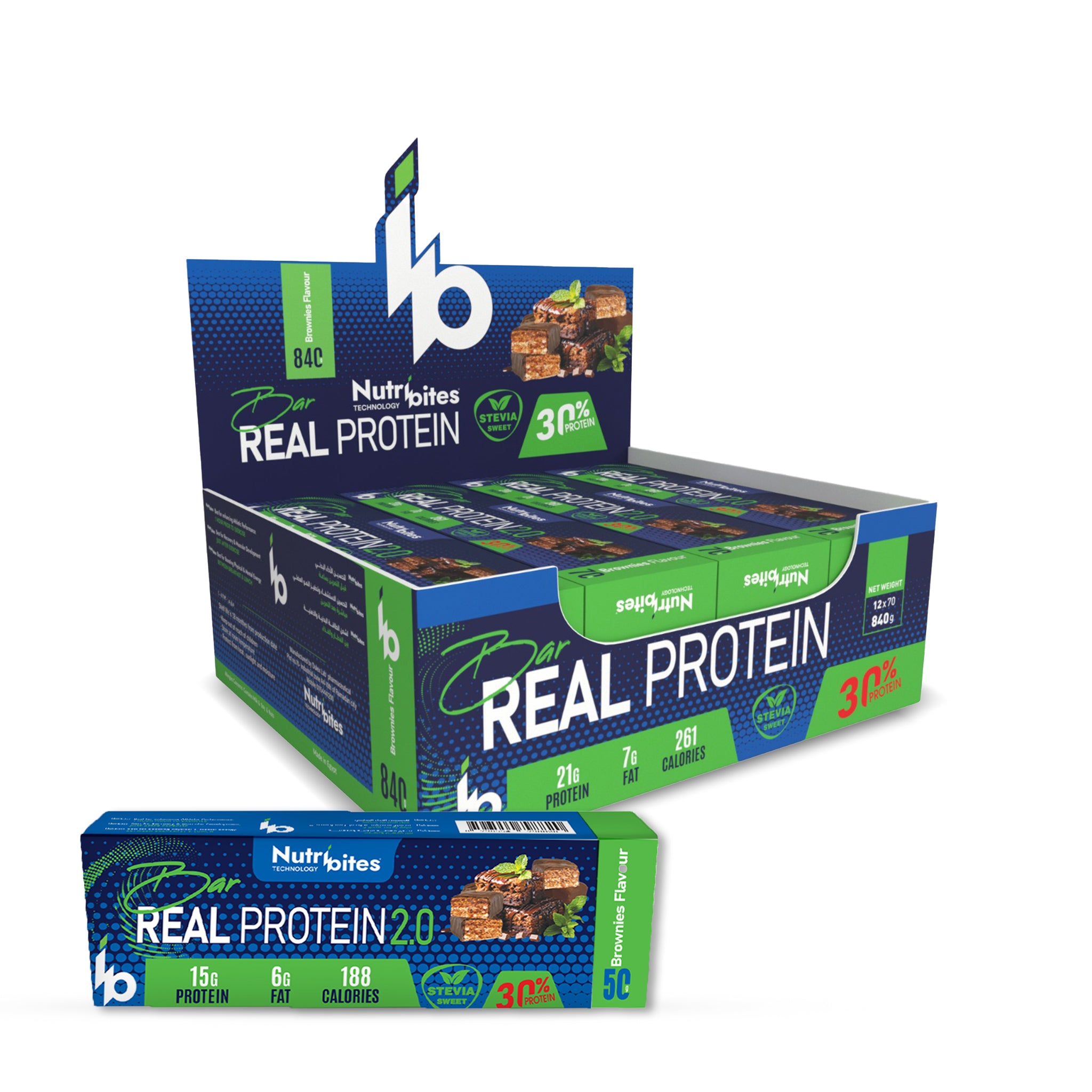 REAL PROTEIN BAR - Brownies