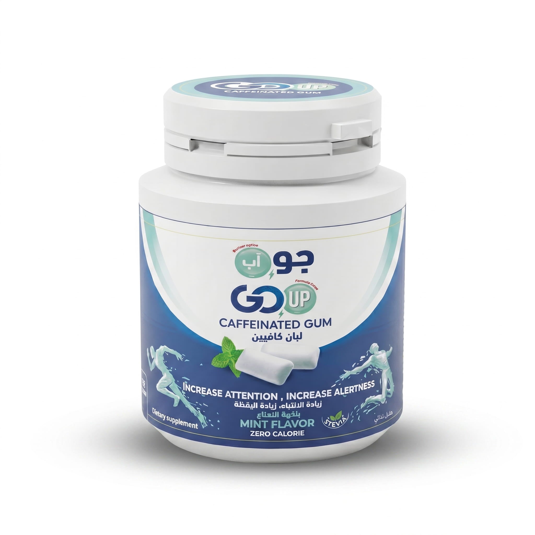 Go Up Caffeinated Gum - Mint Flavor 45 Pic